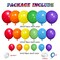 KAWKALSH Rainbow Balloon Arch Kit 111Pcs 18 12 5 Inch Latex Colorful Party Balloons Garland for Birthday Baby Shower Wedding Engagement Anniversary Christmas Party Decorations
